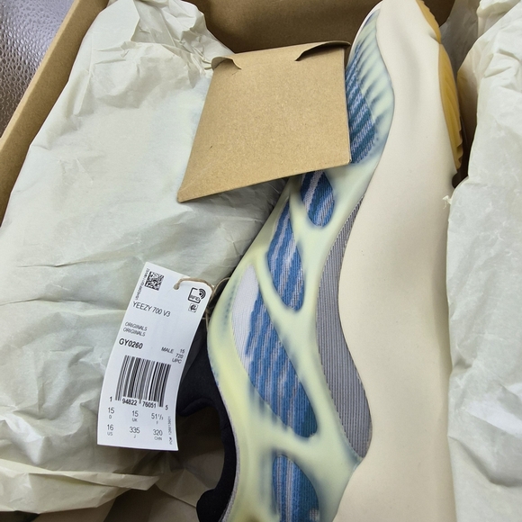 adidas Yeezy 700 V3 Blue and Cream Sneakers
